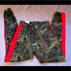 ~AMERICAN BAZI CARGO PANTS WITH RED STRIPE~ NWT